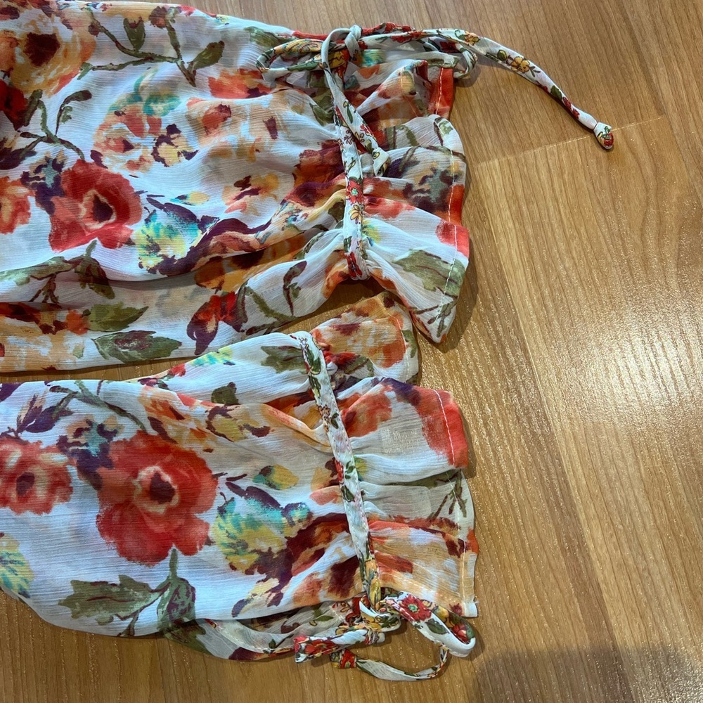 Fig & Flower (Anthropologie brand) Floral Print Midi Dress L - Picture 6 of 13